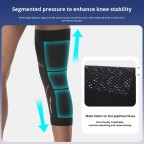 Breathable elastic spandex knee brace