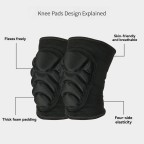 Thickened sponge sports knee pads