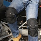 Multi-functional motorcycle ski knee pads