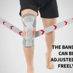 Double-strapped breathable and thickened sports knee brace