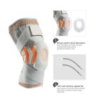Double-strapped breathable and thickened sports knee brace