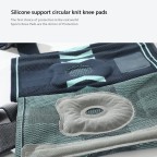 Double-strapped breathable and thickened sports knee brace