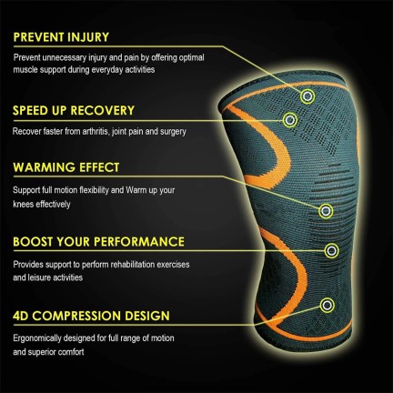 3D Knitted Breathable Compression Knee Braces