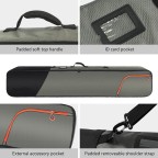 Thickened ski boots with roller backpack