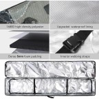 Thickened ski boots with roller backpack