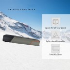 Thickened ski boots with roller backpack