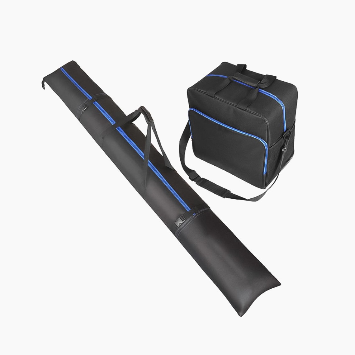 Adjustable roll-top ski gear bag