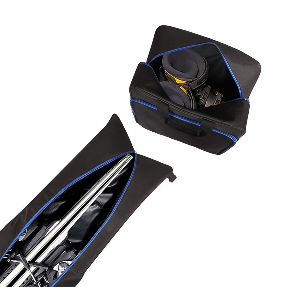 Adjustable roll-top ski gear bag