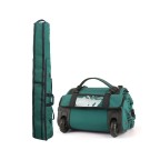 Adjustable dual-wheel ski equipment package