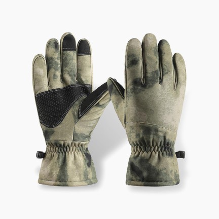 Winter snowmobile and ski warm touchscreen gloves