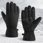 Winter snowmobile and ski warm touchscreen gloves