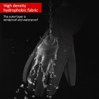 Winter snowmobile and ski warm touchscreen gloves