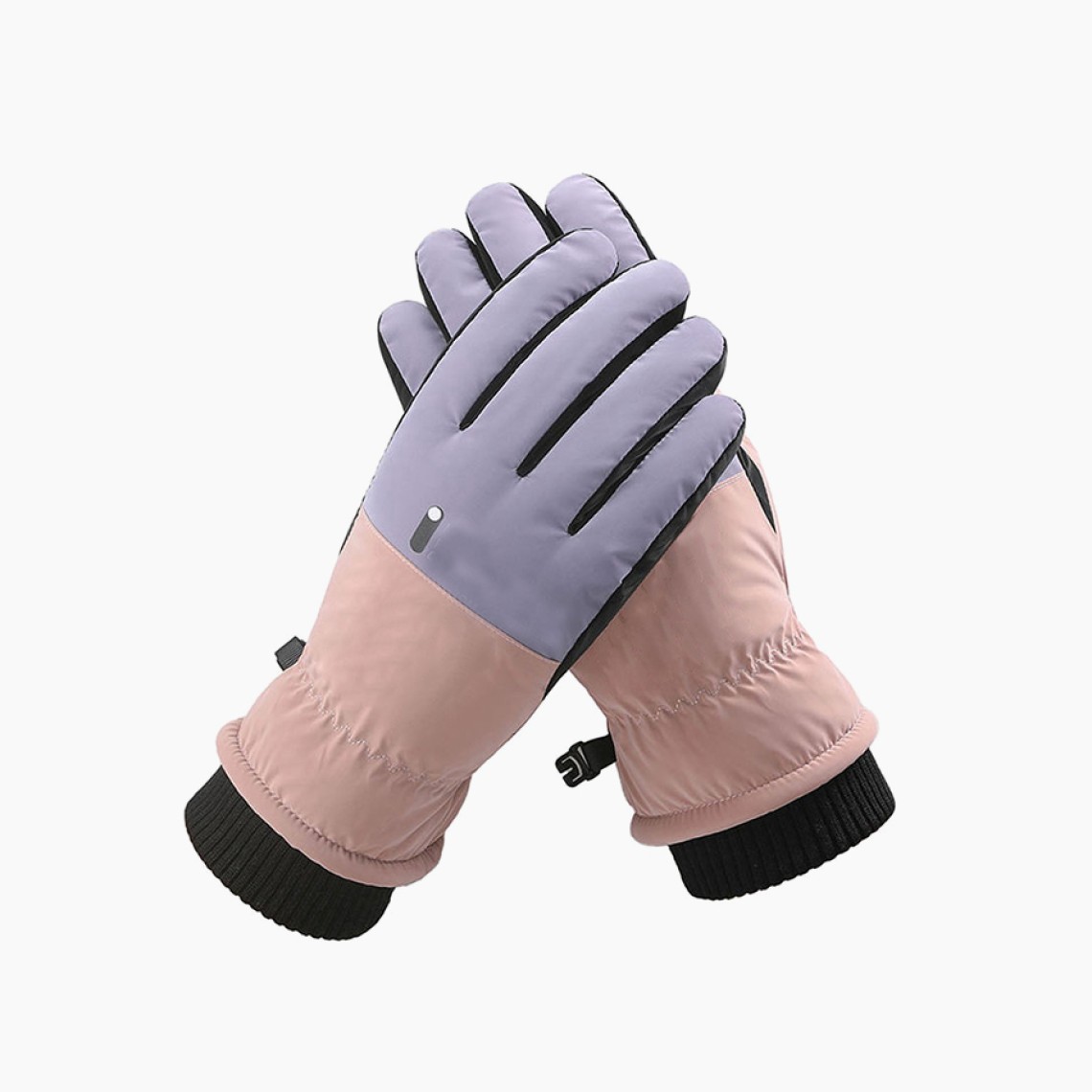 Waterproof and warm fingerless ski and cycling gloves