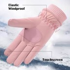 Waterproof and warm fingerless ski and cycling gloves