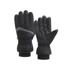 Thick wool-lined full-finger ski and cycling gloves