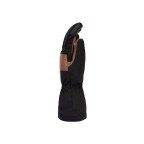 Genuine leather warm touchscreen ski gloves