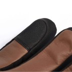 Genuine leather warm touchscreen ski gloves