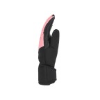 Premium pink goatskin ski waterproof gloves