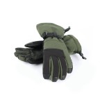 Winter protective genuine leather ski gloves