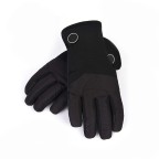 Winter protective PU full-finger ski gloves