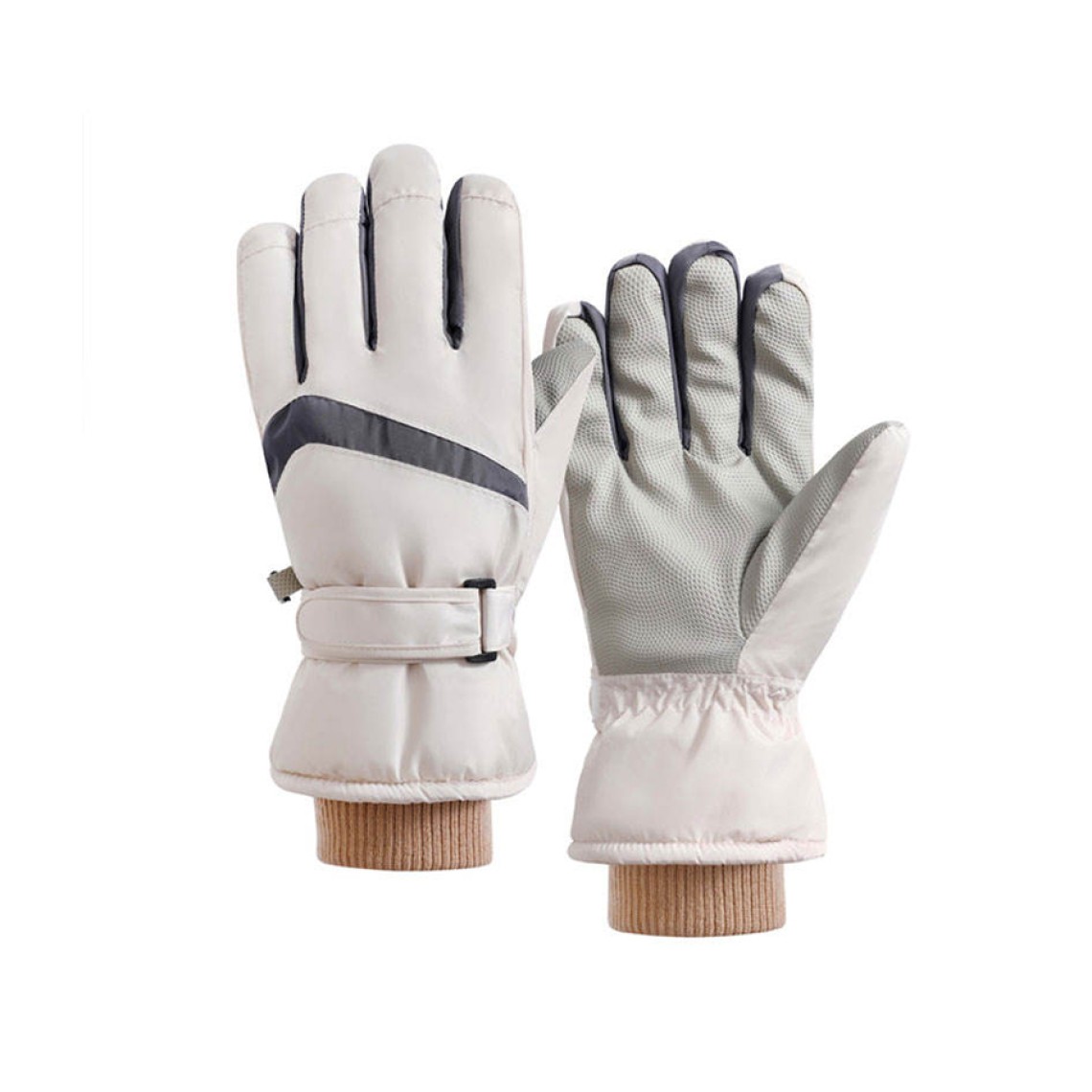 Waterproof and warm ski gloves