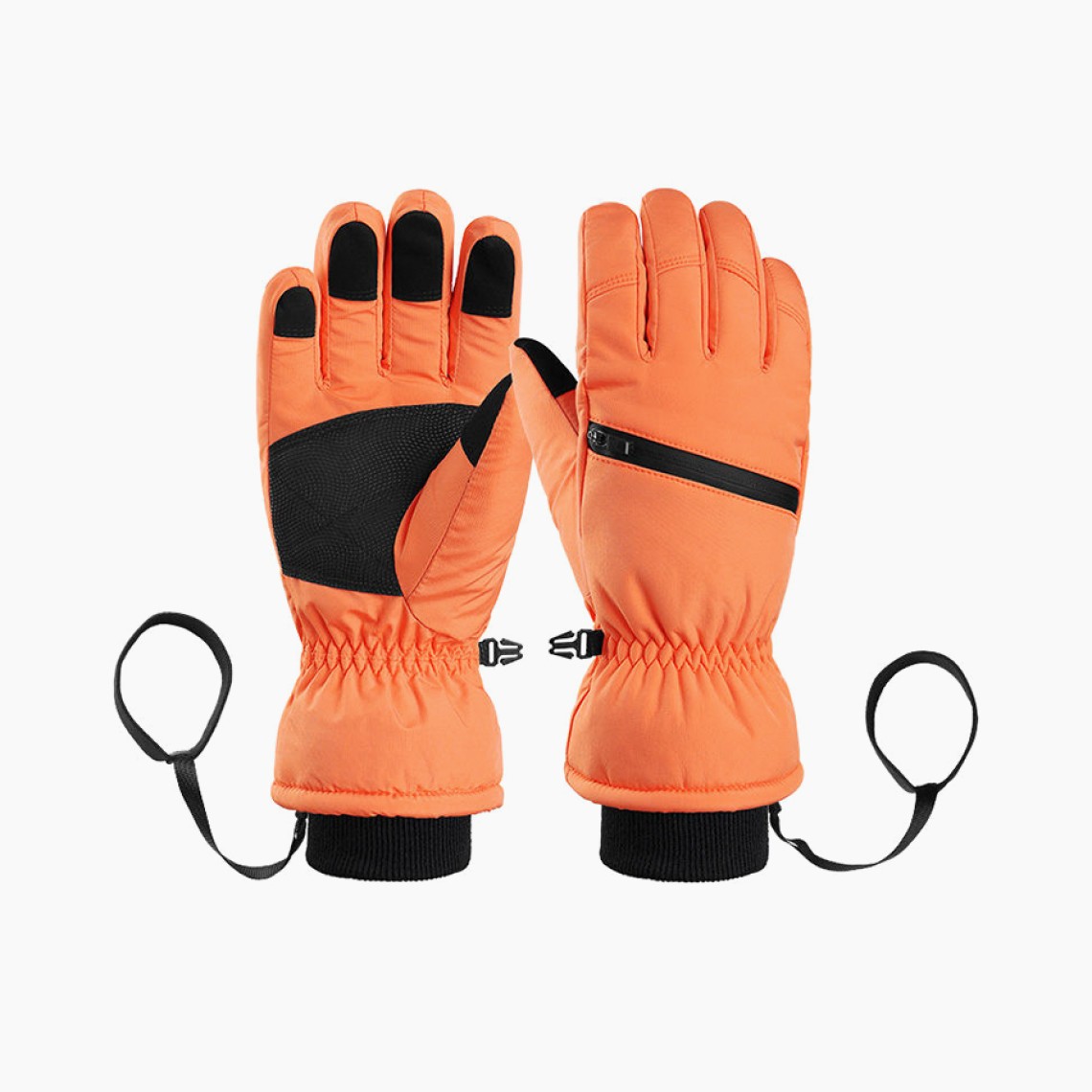 Waterproof and warm touchscreen ski gloves