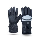 Intelligent temperature-controlled waterproof heated ski gloves