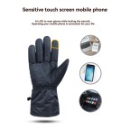 Intelligent temperature-controlled waterproof heated ski gloves