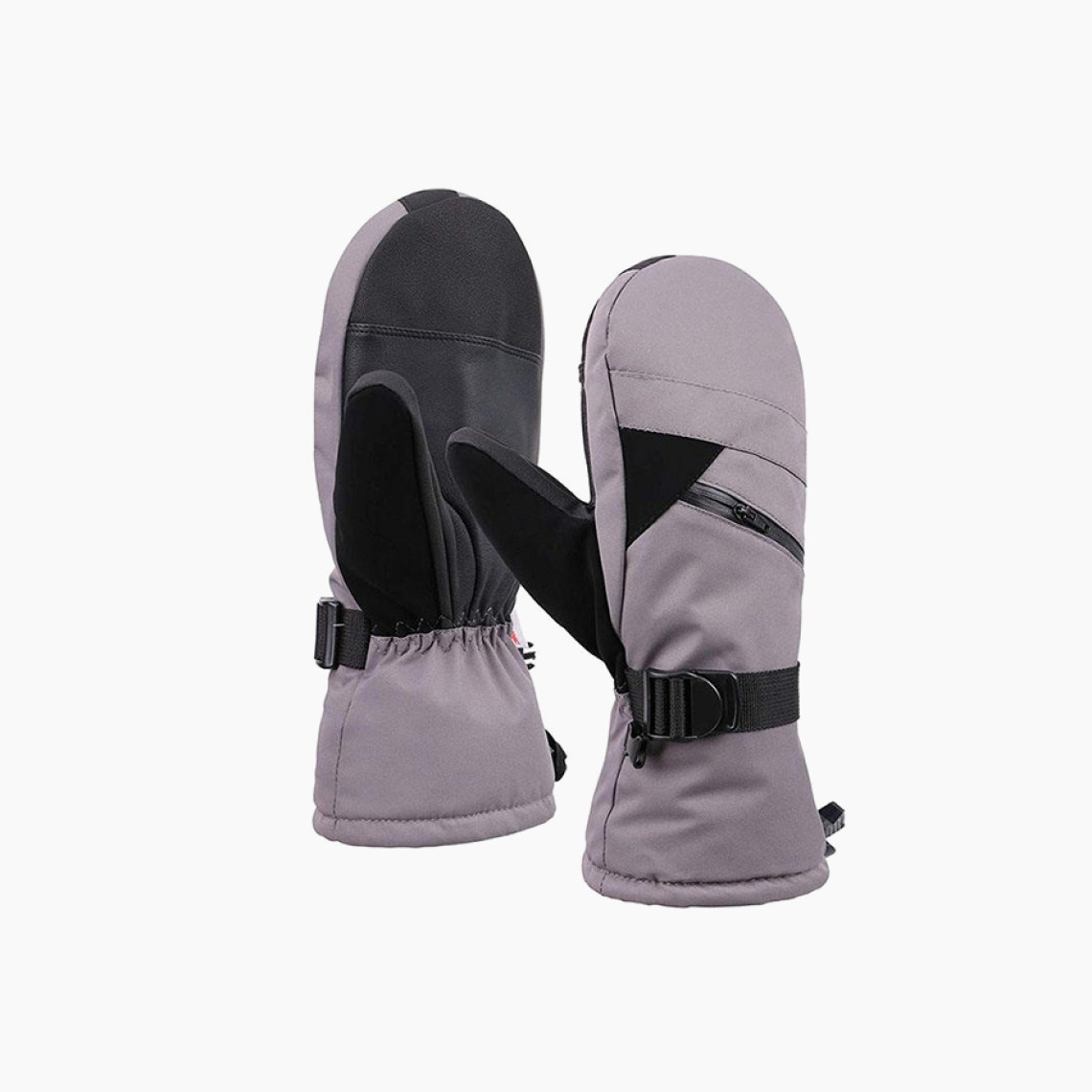 Genuine leather waterproof and warm ski gloves