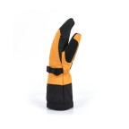 High-quality leather ski gloves