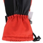 Adjustable genuine leather ski gloves