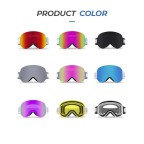 Cylindrical magnetic ski goggles