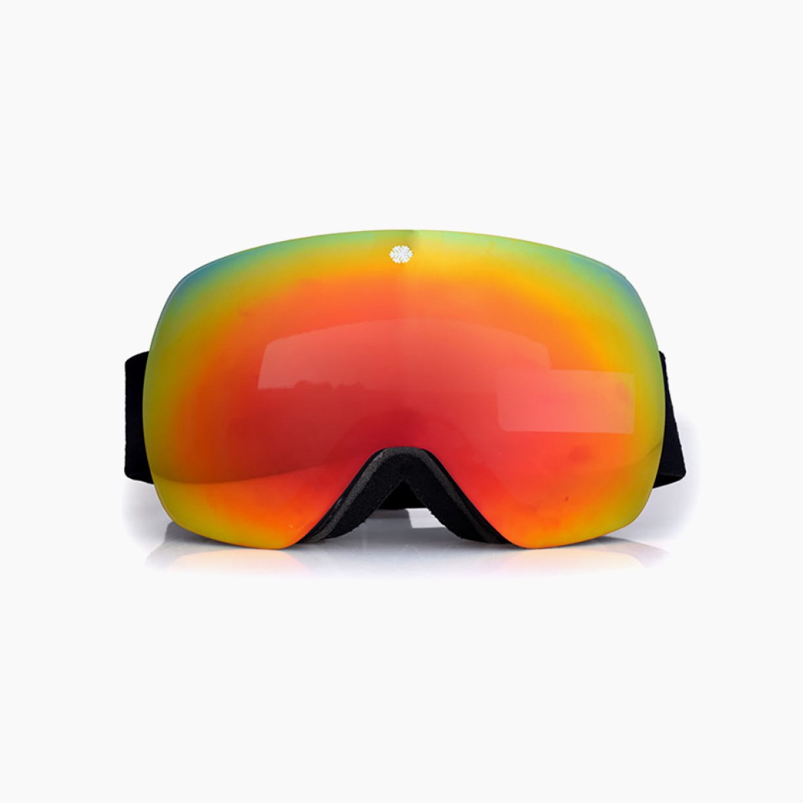 Double-layer anti-fog polarized snow goggles