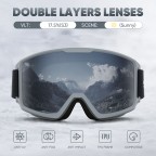 Stylish polarized protective ski goggles