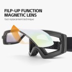 Dual-mode flip-top ski goggles