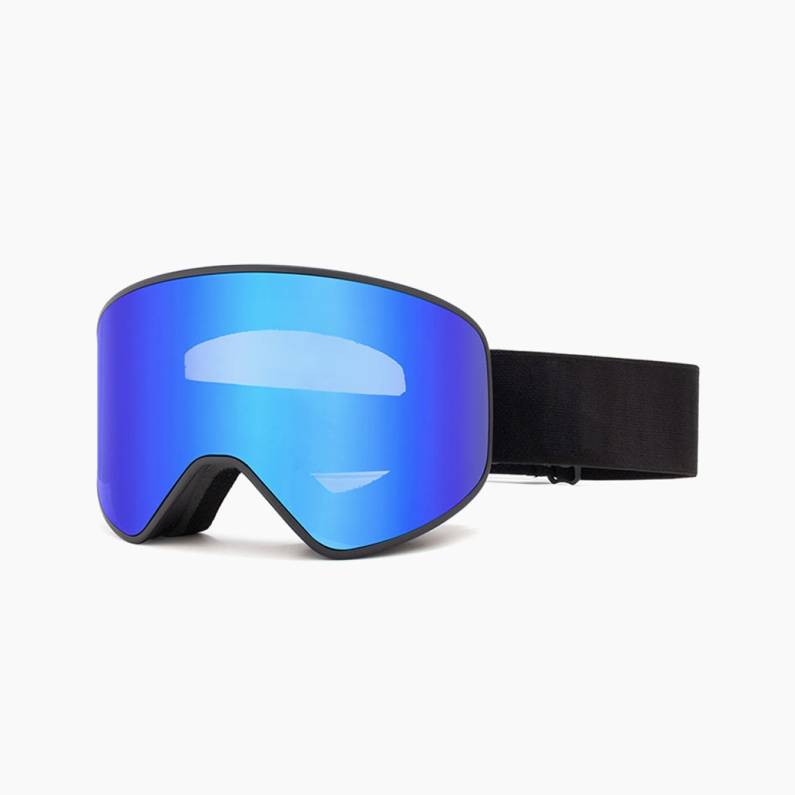 Navy blue magnetic ski goggles