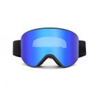 Navy blue magnetic ski goggles