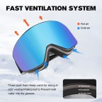 Polarized photochromic outdoor ski goggles