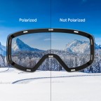 Polarized photochromic outdoor ski goggles
