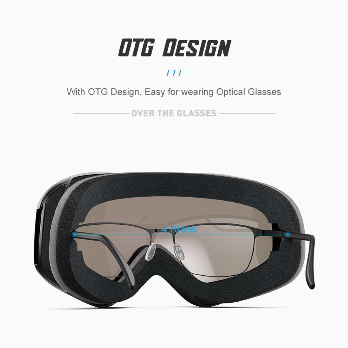 Colorful UV-resistant ski goggles