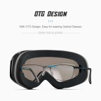 Colorful UV-resistant ski goggles