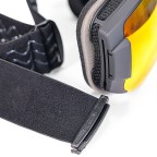 Magnetic spherical ski goggles