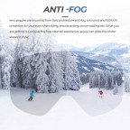 Magnetic spherical ski goggles