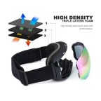 High-quality double-layer anti-fog magnetic ski goggles