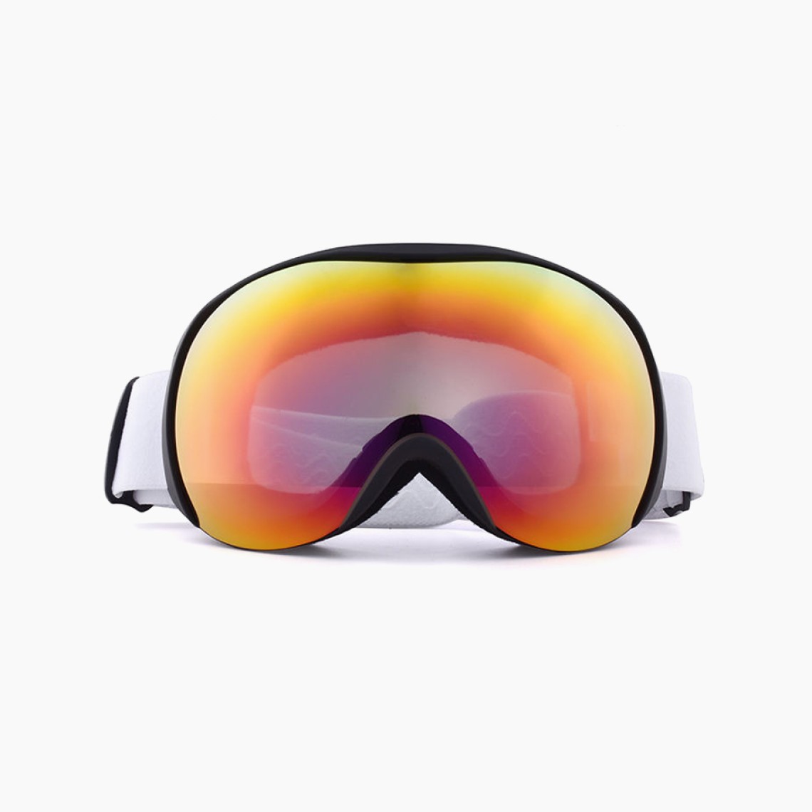 Nasal-protecting polarized magnetic ski goggles