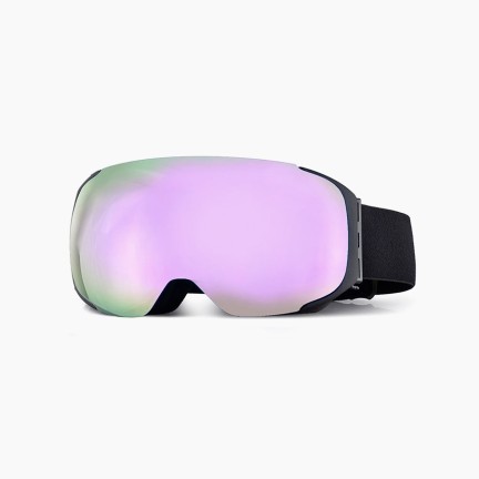 Magnetic frameless anti-fog ski goggles
