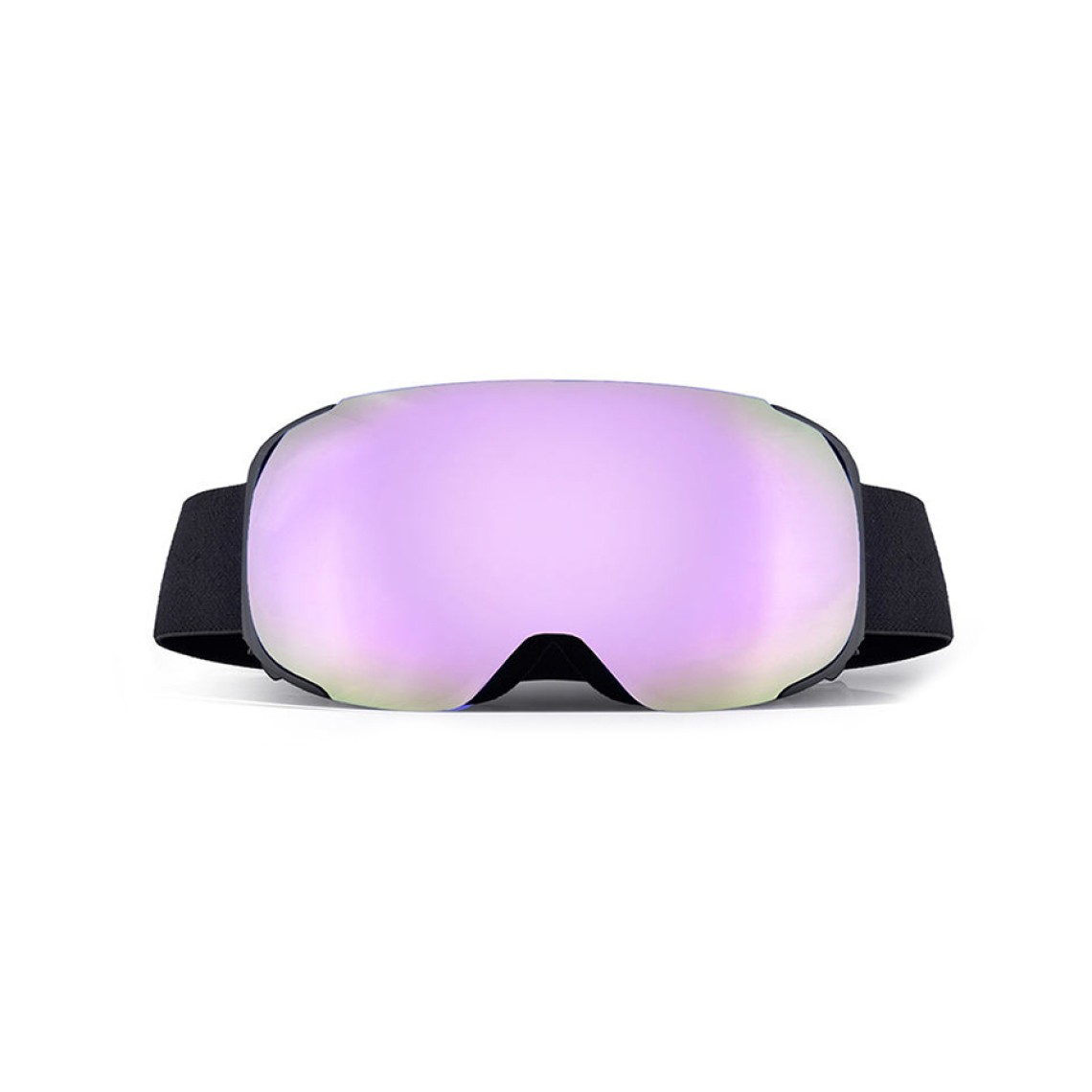 Magnetic frameless anti-fog ski goggles