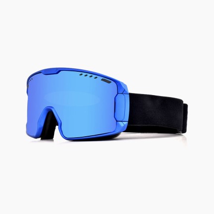 Anti-fog photochromic cylindrical ski goggles