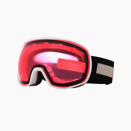 Dual-lens anti-fog ski goggles