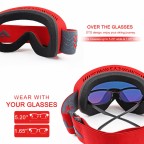 Polarized windproof and anti-fog ski goggles